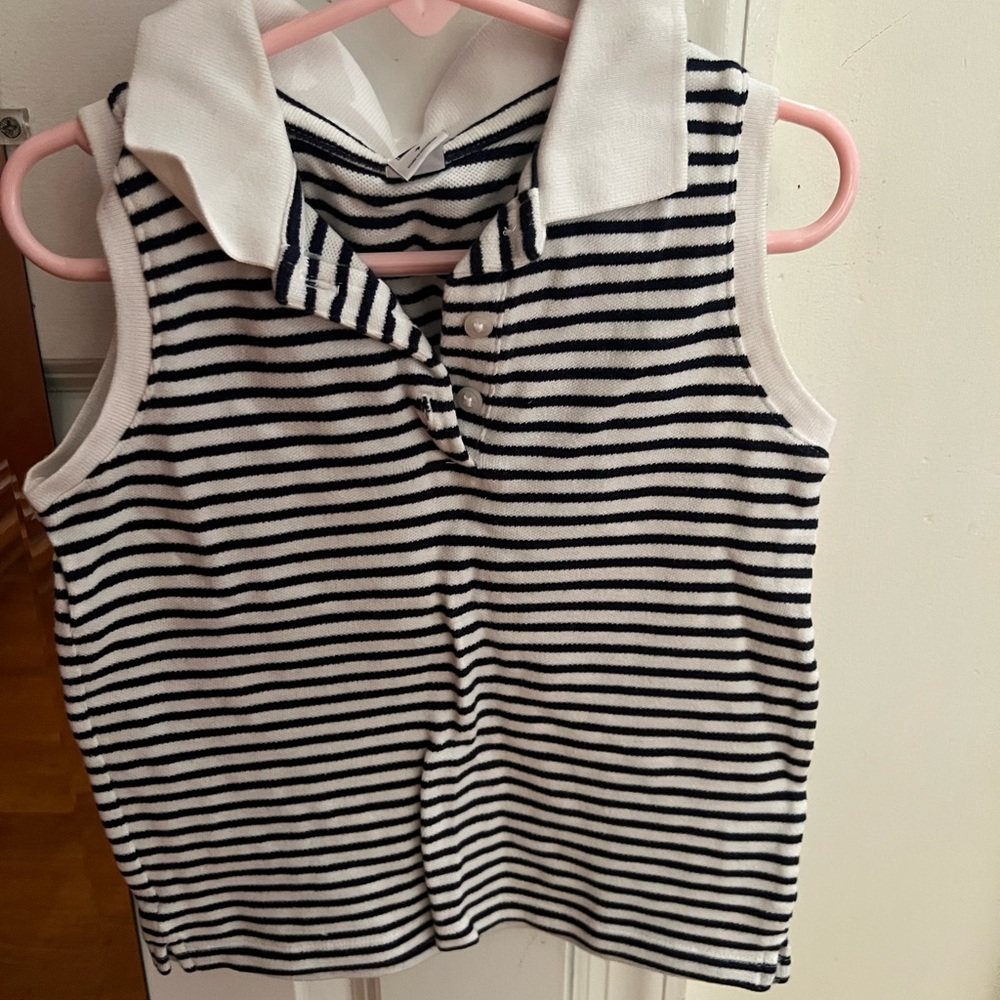 Striped Sleeveless Kids Top
